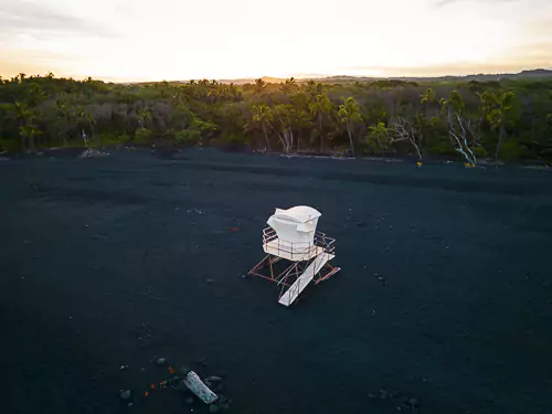 Big Island Isaac Hale Park Lifeguard tower