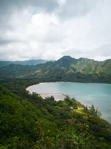 Oahu Instagram Spots Crouching Lion Trail by drone