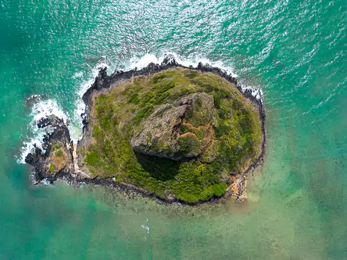 Oahu Instagram Spots Kualoa Regional Park drone shot