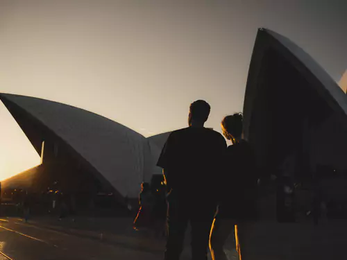 Sydney travel itinerary - shot in front of the Opera